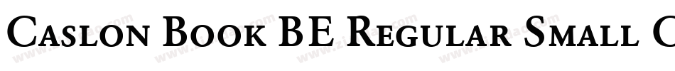 Caslon Book BE Regular Small Caps & Oldstyle Figures字体转换